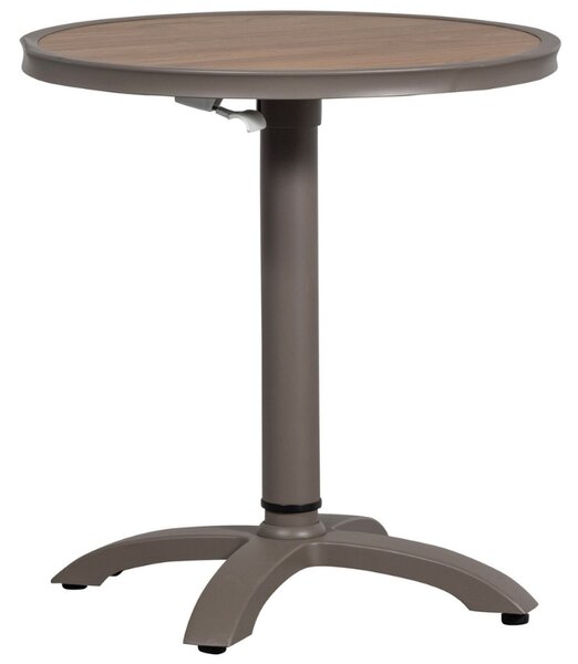 WOOOD Šedohnědý kovový zahradní barový stůl Jeff 70 cm