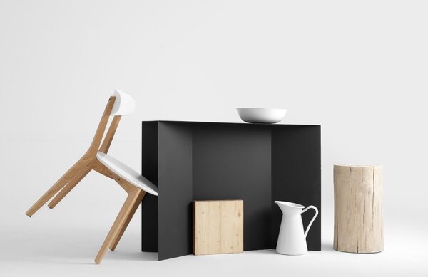 Nordic Design Černý kovový toaletní stolek Elion 100 cm