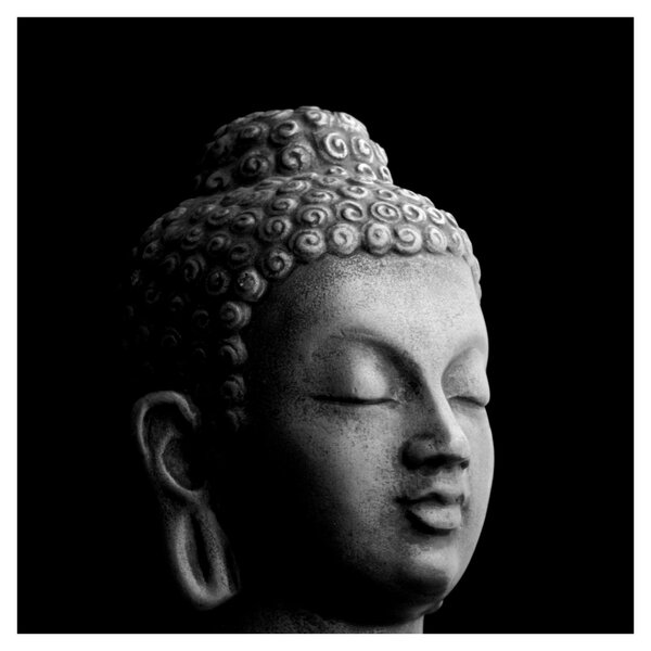 Obraz - Buddha, portrét (30x30 cm)