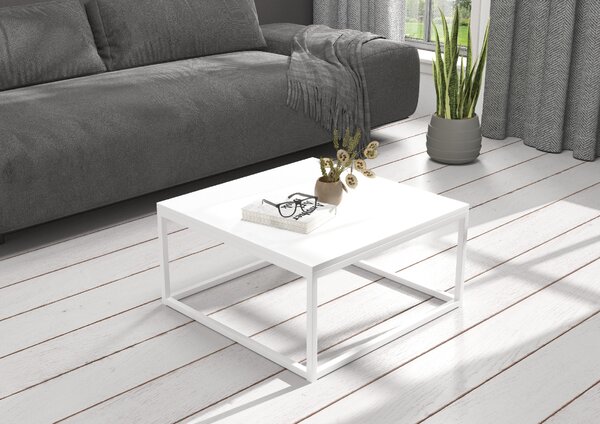 ADRK Furniture Konferenční stolek BELTEN 65x65 CT-BEL-W-W