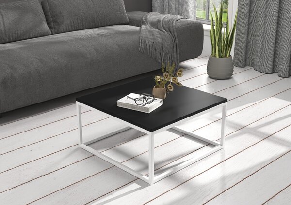 ADRK Furniture Konferenční stolek BELTEN 65x65 CT-BEL-W-B