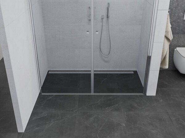 Mexen Pretoria Duo sprchové dveře otevírací 140 cm, transparentní, chrom - 852-140-000-02-00