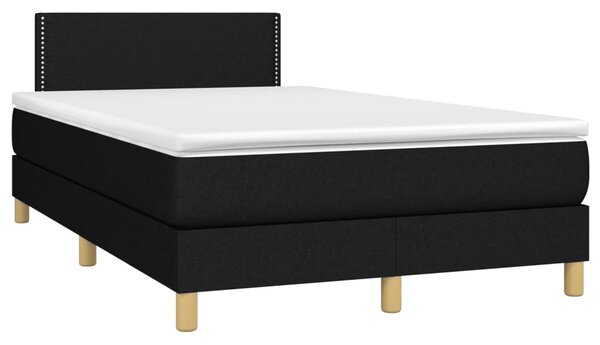 Box spring postel s matrací černá 120x190 cm textil 3269767