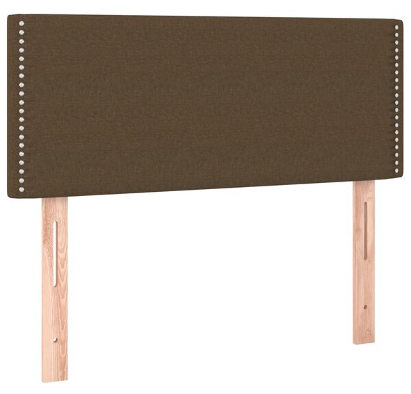 Box spring postel s matrací tmavě hnědá 120x190 cm textil 3269768