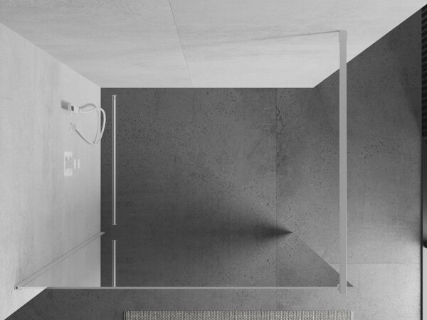Mexen Kioto sprchová stěna Walk-in 100 x 200 cm, zrcadlo 8 mm, bílá - 800-10-101-20-50
