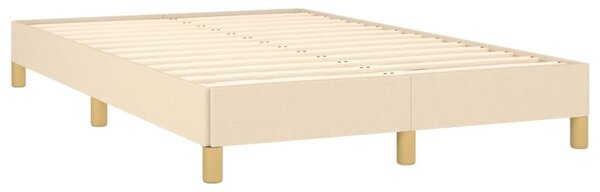 Box spring postel s matrací krémová 120x190 cm textil 3269784
