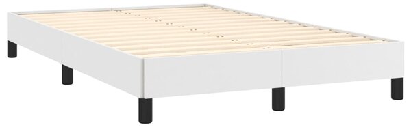 Box spring postel s matrací bílá 120x190 cm umělá kůže 3269814