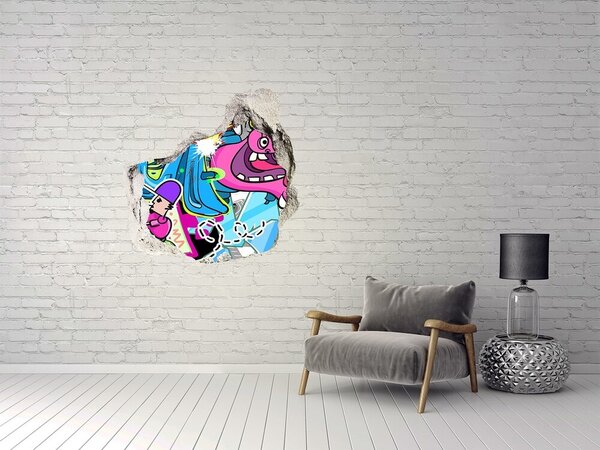 Foto fotografie díra na zeď Graffiti nd-p-38479152