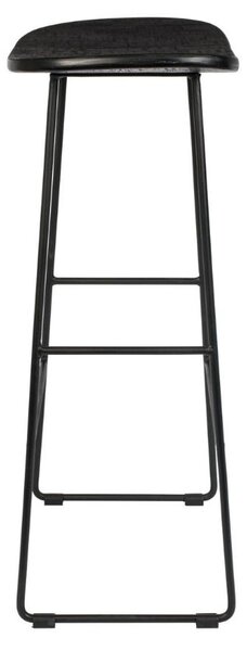 White Label Černá teaková barová židle WLL TANGLE 76 cm
