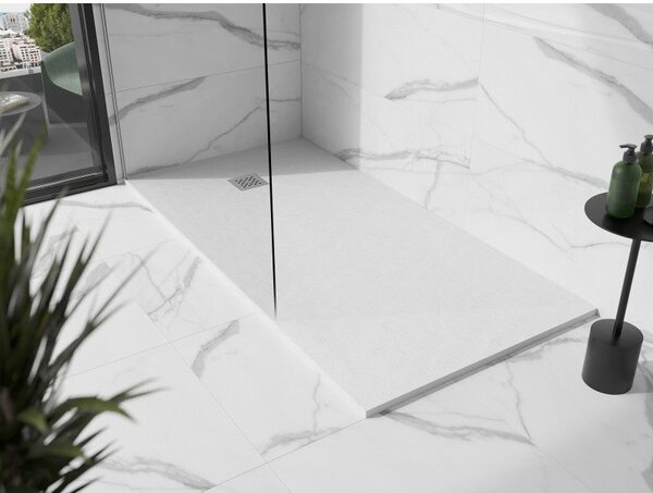 Mexen Stone+ kompozitní obdélníková sprchová vanička 200 x 100 cm, bílá - 44101020