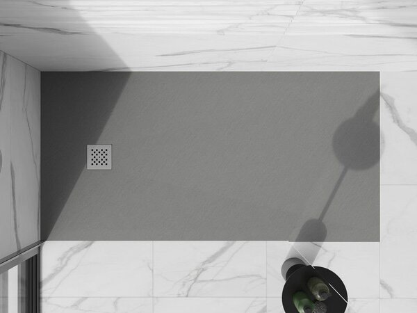 Mexen Stone+ sprchová vanička kompozitní obdélníková 200 x 80 cm, šedá-beton - 44618020