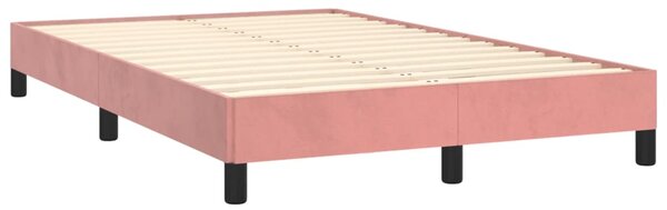Box spring postel s matrací růžová 120x190 cm samet 3269830