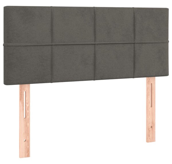 Box spring postel s matrací tmavě šedý 120x190 cm samet 3269838