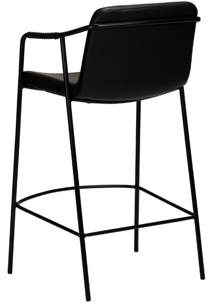 ​​​​​Dan-Form Černá koženková barová židle DAN-FORM Boto 67 cm