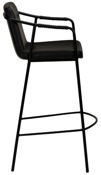 ​​​​​Dan-Form Černá koženková barová židle DAN-FORM Boto 67 cm