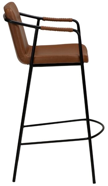 ​​​​​Dan-Form Hnědá koženková barová židle DAN-FORM Boto 67 cm