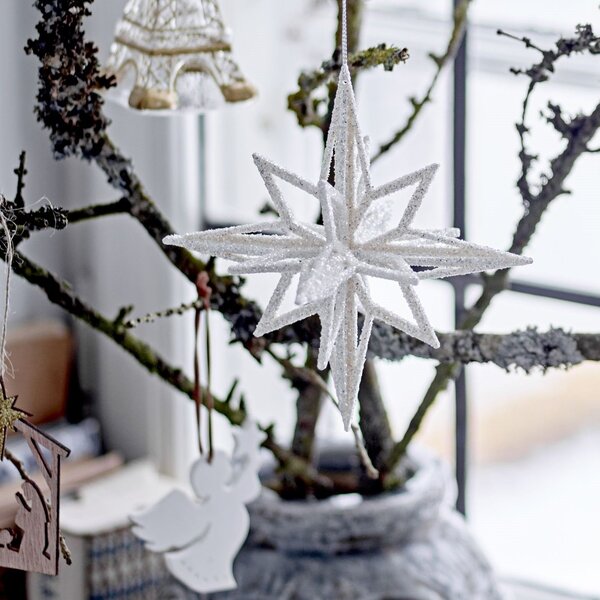 Vánoční ozdoba Chue Silver 15 cm