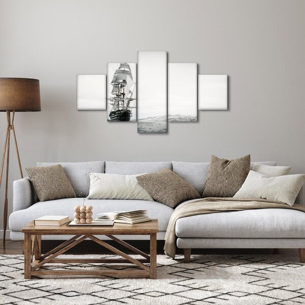 Obraz - Loď plující po oceánu (125x70 cm)