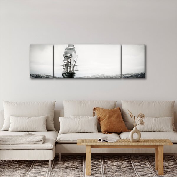 Obraz - Loď plující po oceánu (170x50 cm)