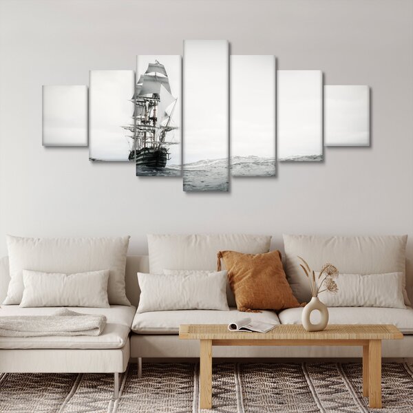 Obraz - Loď plující po oceánu (210x100 cm)
