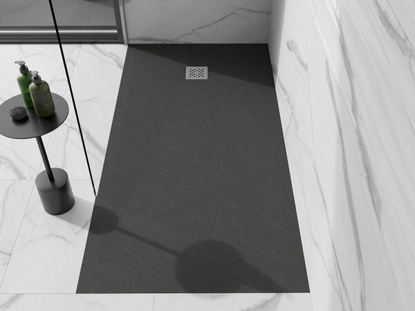 Mexen Stone+ kompozitní obdélníková sprchová vanička 200 x 80 cm, antracit - 44718020