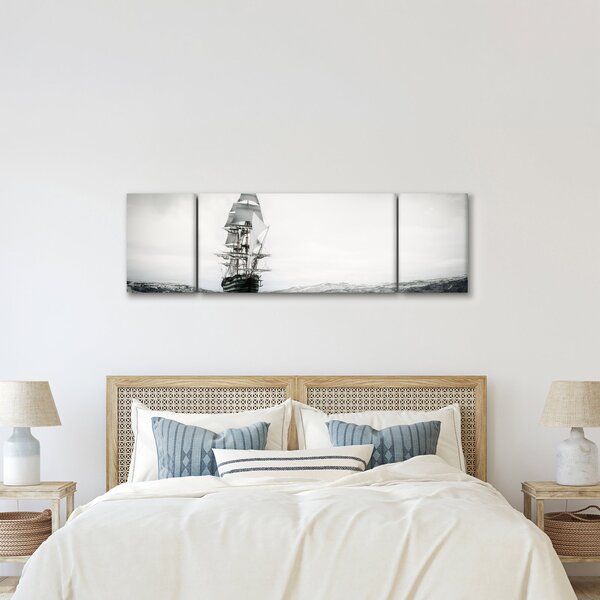 Obraz - Loď plující po oceánu (170x50 cm)