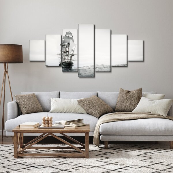 Obraz - Loď plující po oceánu (210x100 cm)