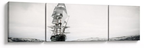 Obraz - Loď plující po oceánu (170x50 cm)