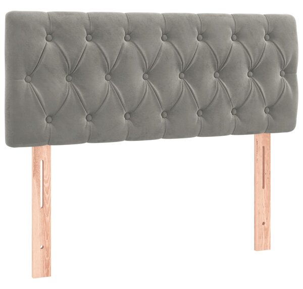 Box spring postel s matrací světle šedá 120x190 cm samet 3269855