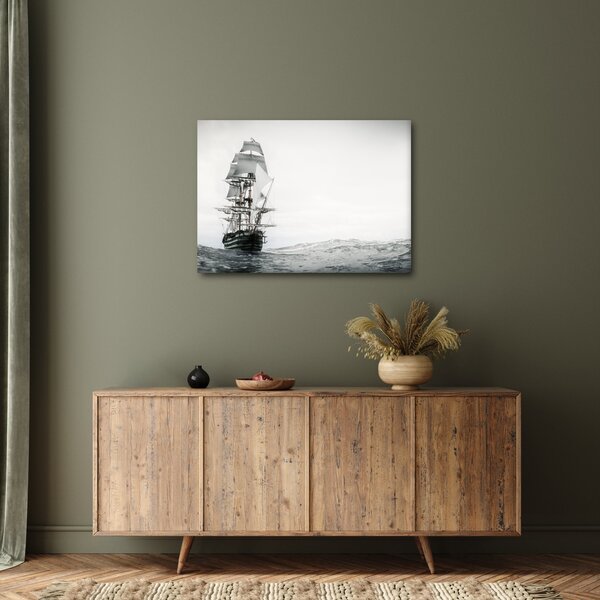 Obraz - Loď plující po oceánu (70x50 cm)