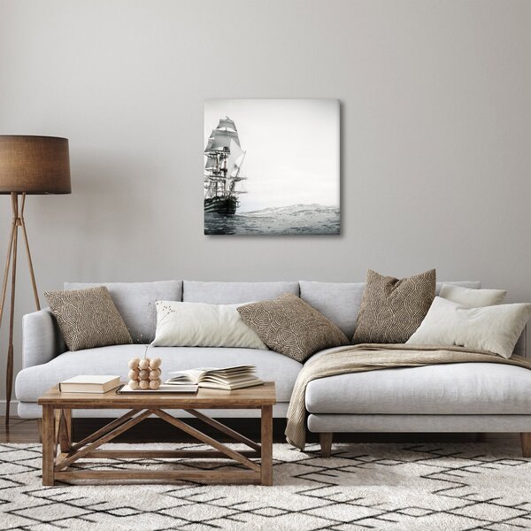 Obraz - Loď plující po oceánu (30x30 cm)