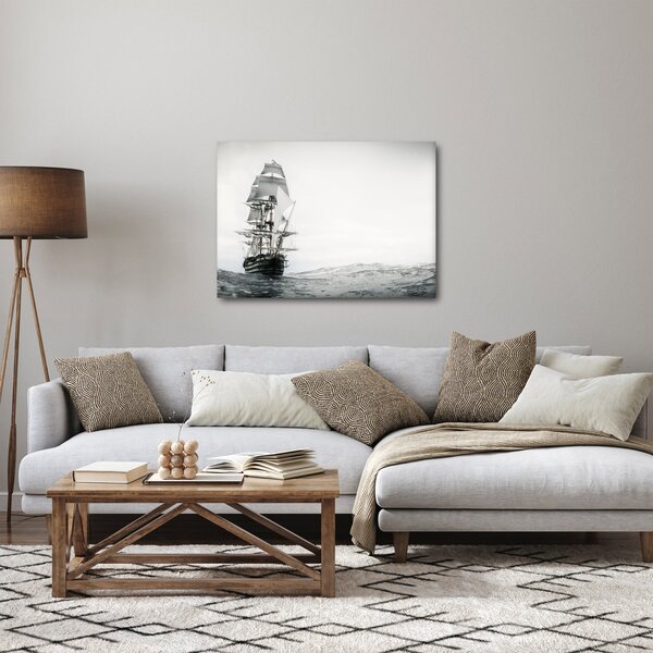 Obraz - Loď plující po oceánu (70x50 cm)