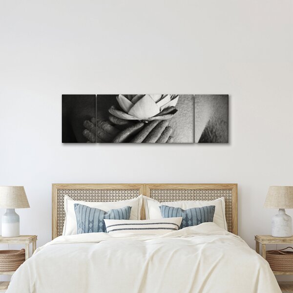 Obraz - Lotos v rukou Buddhy (170x50 cm)