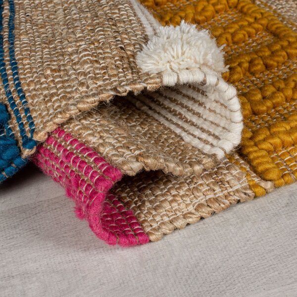 Flair Rugs, AKCE: 160x230 cm Kusový koberec Jubilant Medina Jute Natural/Multi, vícebarevná, ložnice