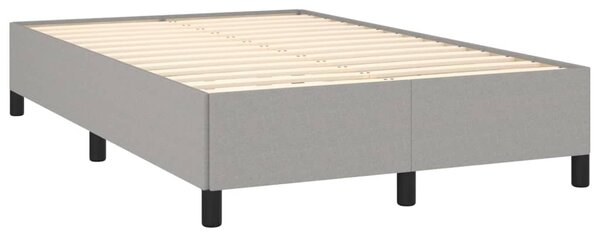 Box spring postel s matrací světle šedá 120x190 cm textil 3269888