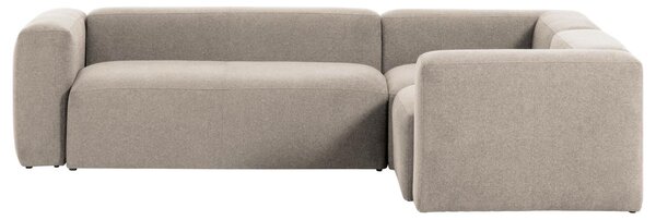 Kave Home Rohová pohovka Blok 290 x 230 cm, levá/pravá