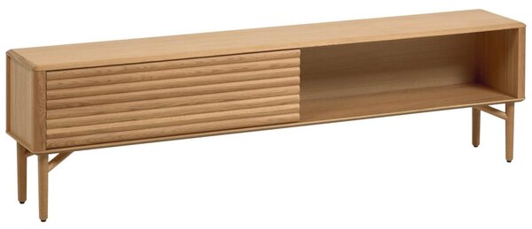 Dubový TV stolek Kave Home Lenon 200 x 35 cm