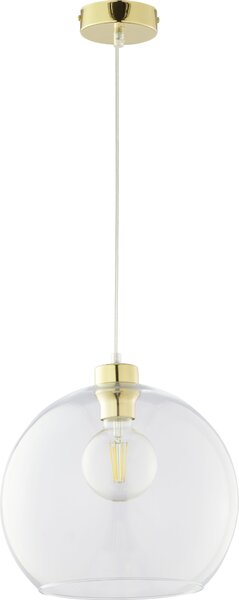 TK-LIGHTING Závěsné osvětlení CUBUS, 1xE27, 60W, 30cm, kulaté, čiré sklo 2742