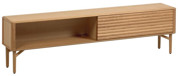 Dubový TV stolek Kave Home Lenon 200 x 35 cm