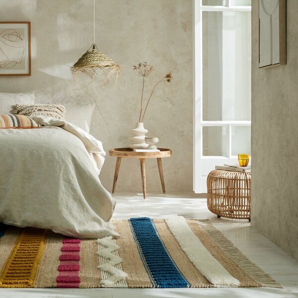 Flair Rugs, AKCE: 160x230 cm Kusový koberec Jubilant Medina Jute Natural/Multi, vícebarevná, ložnice