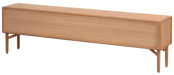Dubový TV stolek Kave Home Lenon 200 x 35 cm