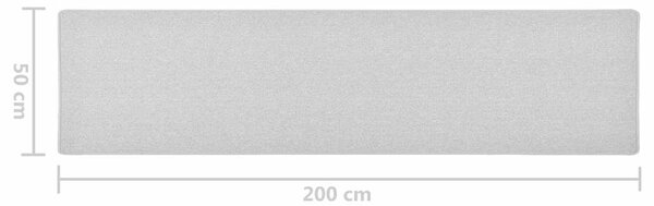 Běhoun světle šedý 50 x 200 cm 326990