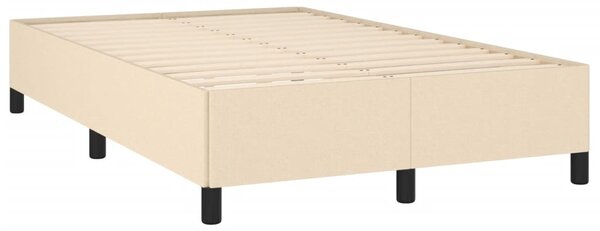 Box spring postel s matrací krémová 120x190 cm textil 3270367