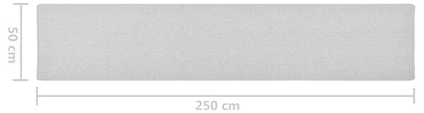 Běhoun světle šedý 50 x 250 cm 326991