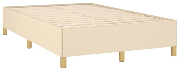 Box spring postel s matrací krémová 120x190 cm textil 3269942