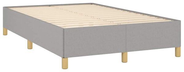 Box spring postel s matrací světle šedá 120x190 cm textil 3269923