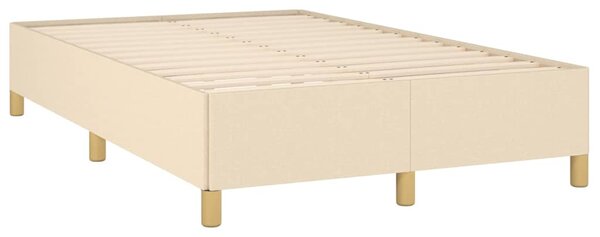 Box spring postel s matrací krémová 120x190 cm textil 3270416