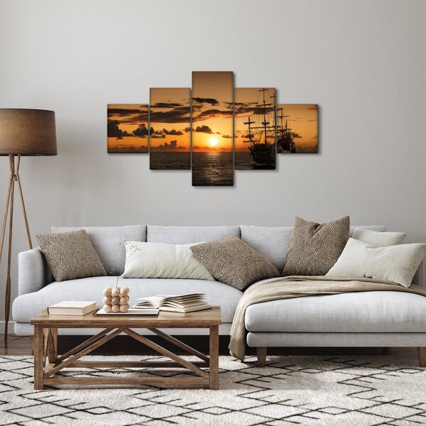 Obraz - Pirátská loď (125x70 cm)