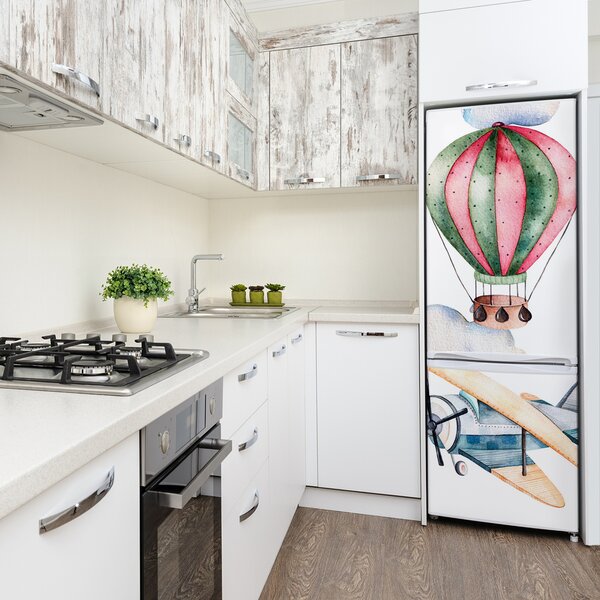 Foto nálepka na ledničku Balony a letadla FridgeStick-70x190-f-120698556