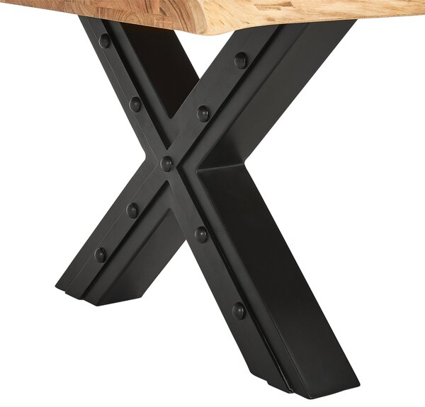 KONFERENČNÍ STOLEK, přírodní barvy, černá, dřevo, kov, 115/70/45 cm Ambia Home - Konferenční stolky